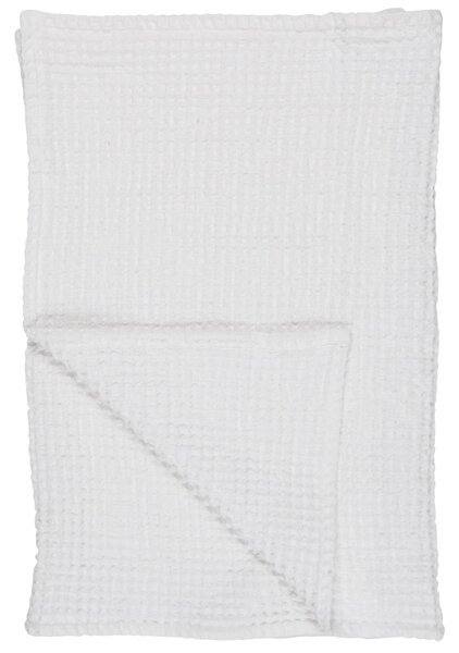 Bavlnený uterák Liseleje Waffle White 50 × 100 cm