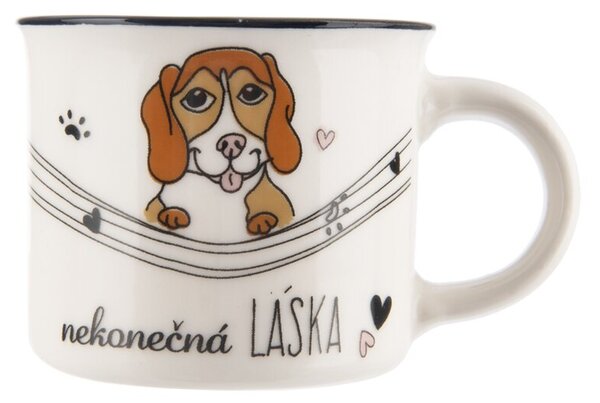 Hrnček NEKONEČNÁ LÁSKA pes 0,1 l