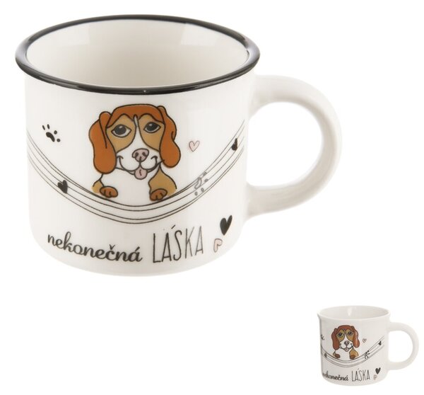 Hrnček NEKONEČNÁ LÁSKA pes 0,1 l