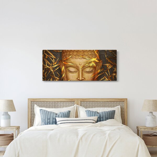 Obraz - Zlatý Budha (120x50 cm)