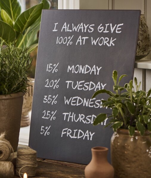 Plechová ceduľa 100% at Work