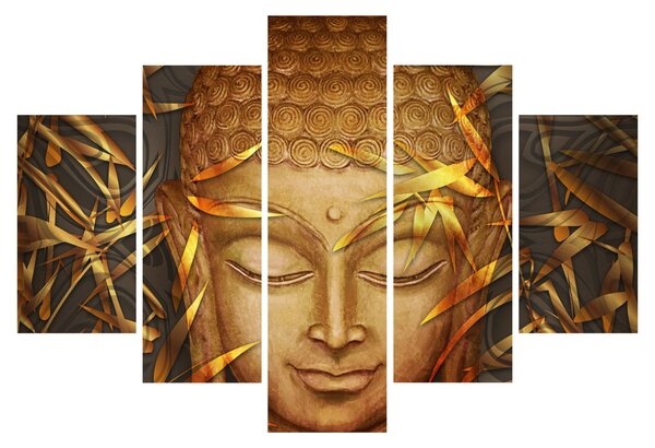 Obraz - Zlatý Budha (150x105 cm)