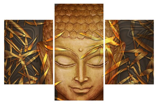 Obraz - Zlatý Budha (90x60 cm)