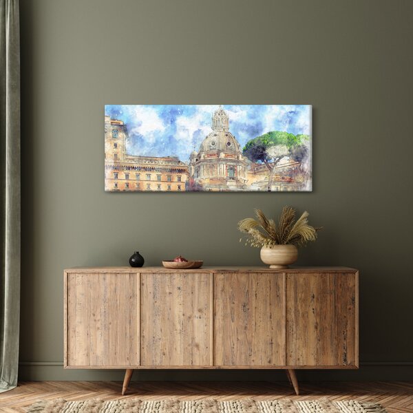 Obraz - Kostol Santa Maria di Loreto, Rím, Taliansko (120x50 cm)