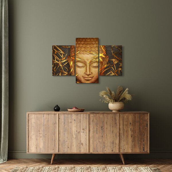 Obraz - Zlatý Budha (90x60 cm)