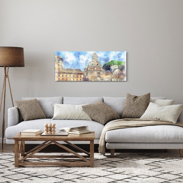 Obraz - Kostol Santa Maria di Loreto, Rím, Taliansko (120x50 cm)