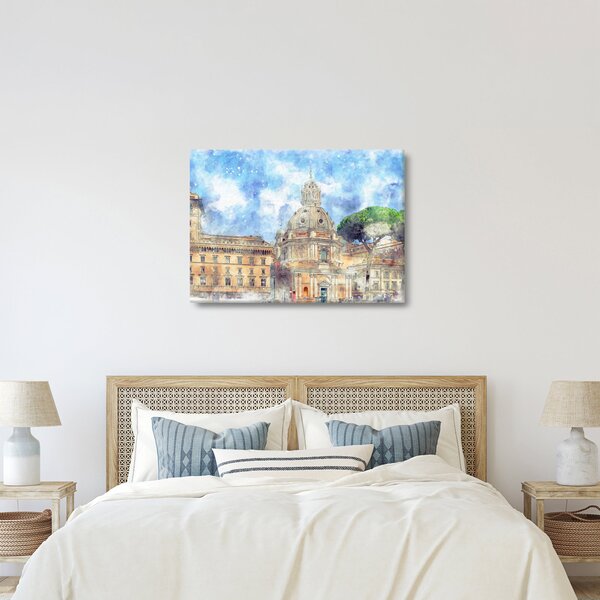 Obraz - Kostol Santa Maria di Loreto, Rím, Taliansko (70x50 cm)