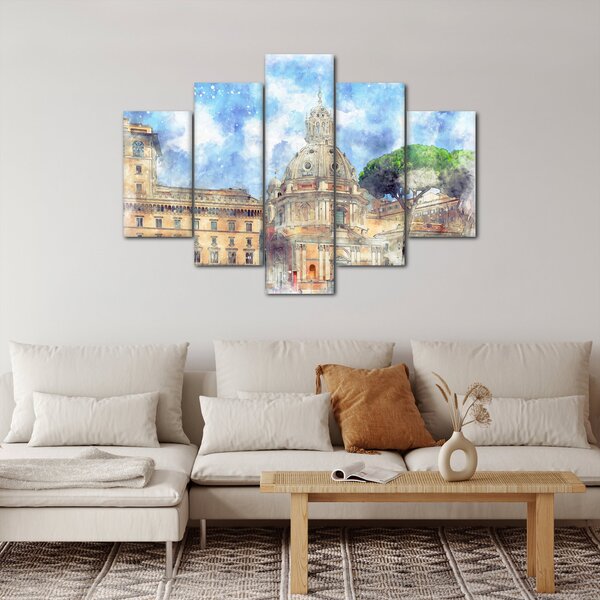 Obraz - Kostol Santa Maria di Loreto, Rím, Taliansko (150x105 cm)
