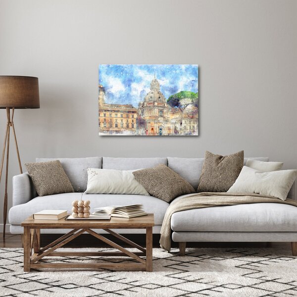 Obraz - Kostol Santa Maria di Loreto, Rím, Taliansko (70x50 cm)