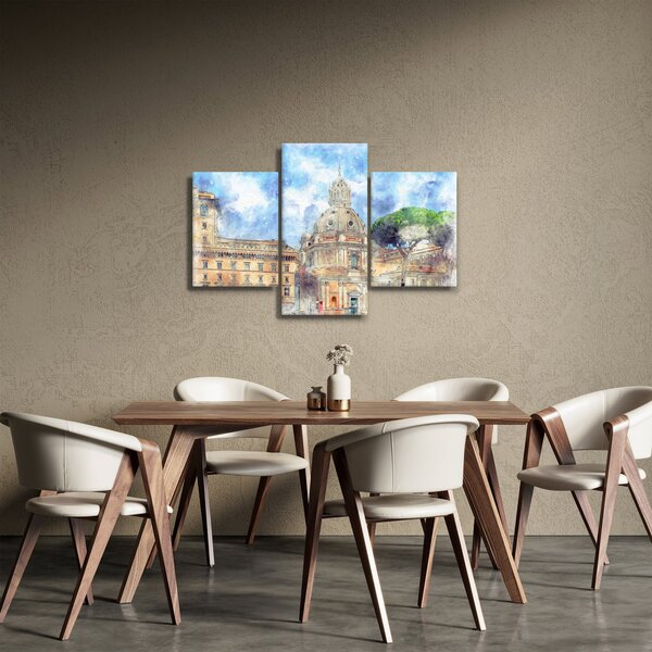 Obraz - Kostol Santa Maria di Loreto, Rím, Taliansko (90x60 cm)