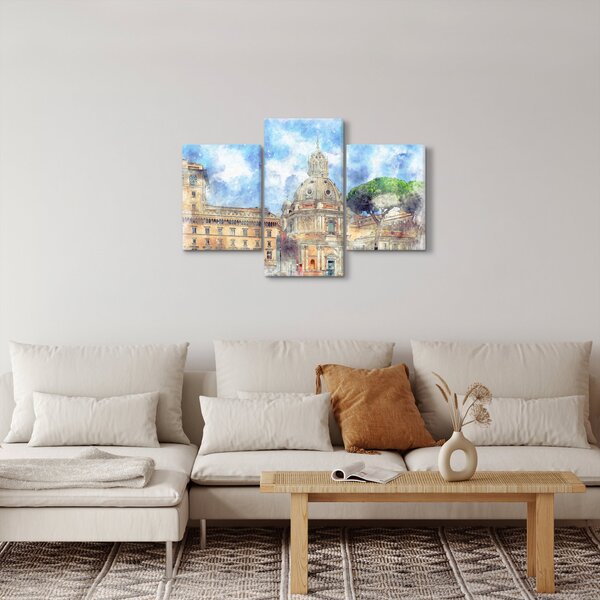 Obraz - Kostol Santa Maria di Loreto, Rím, Taliansko (90x60 cm)