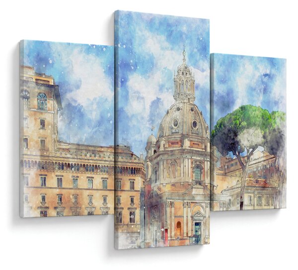 Obraz - Kostol Santa Maria di Loreto, Rím, Taliansko (90x60 cm)