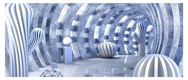 Obraz - 3D abstrakcia (120x50 cm)