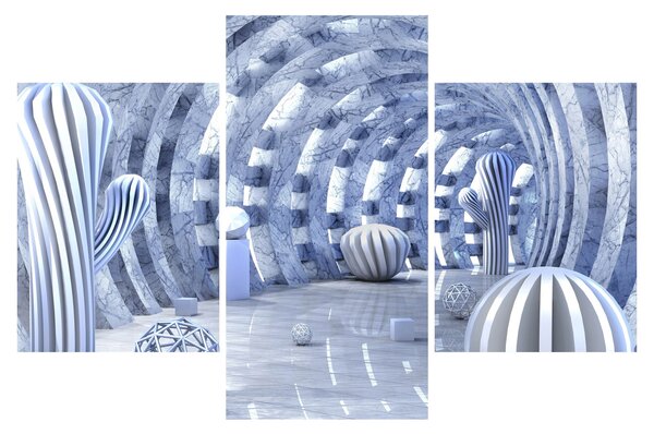 Obraz - 3D abstrakcia (90x60 cm)