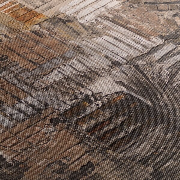 Obraz - Abstrakcia v hnedých tónoch (90x60 cm)