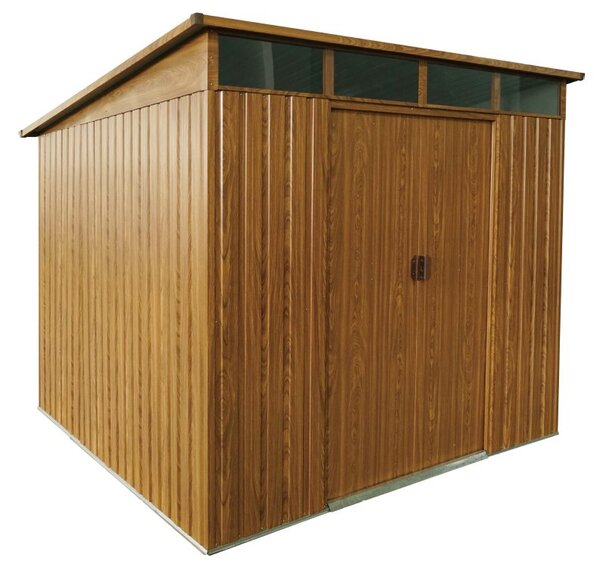 Záhradný domček BestBerg ZDSL-6D / 6,6 m² / 238 × 279 × 203 cm / dekor drevo/hnedá