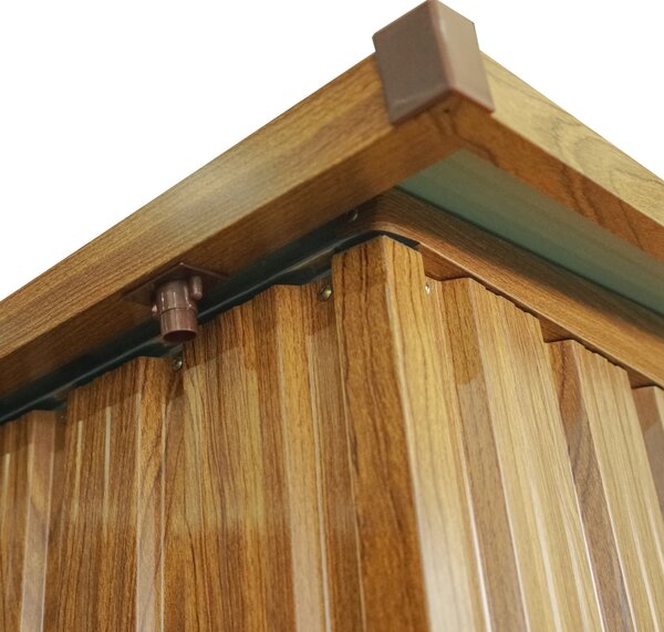 Záhradný domček BestBerg ZDSL-6D / 6,6 m² / 238 × 279 × 203 cm / dekor drevo/hnedá