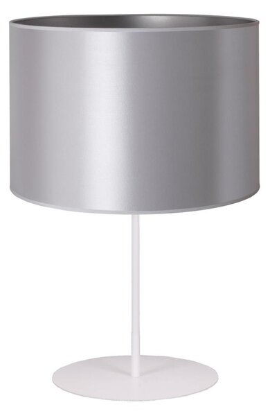 Duolla Duolla - Stolná lampa CANNES 1xE14/15W/230V 20 cm strieborná/biela DU603010 + záruka 3 roky zadarmo