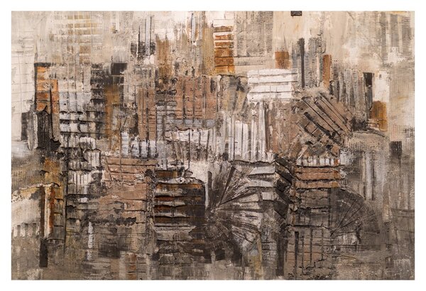 Obraz - Abstrakcia v hnedých tónoch (90x60 cm)