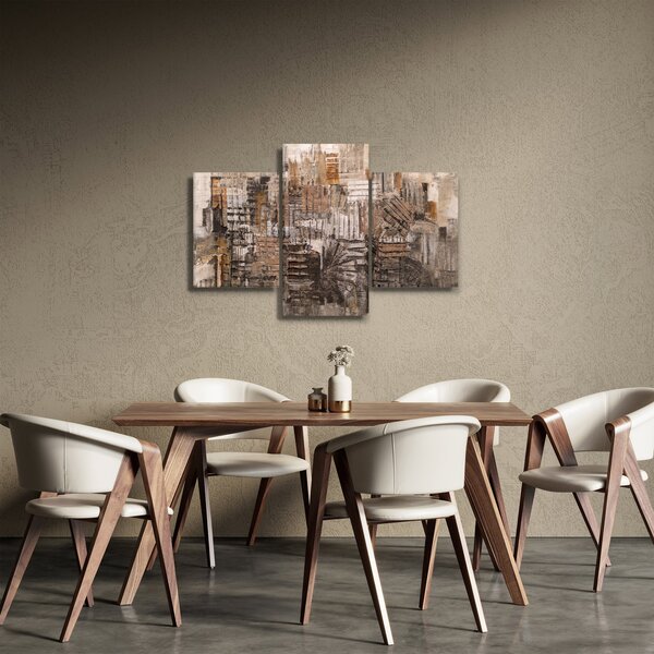 Obraz - Abstrakcia v hnedých tónoch (90x60 cm)