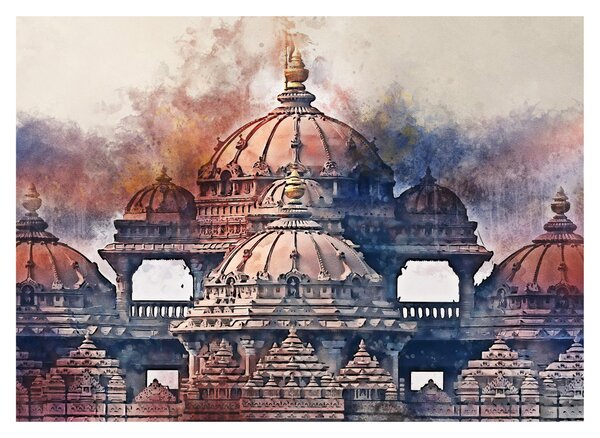 Obraz - Akshardham, Nové Dílií, India (70x50 cm)
