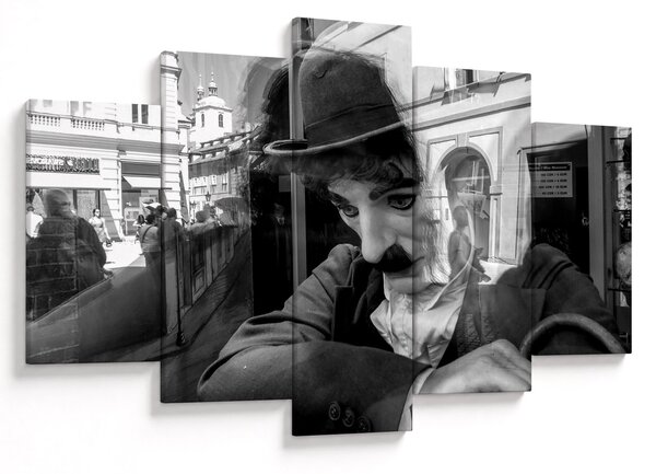 Obraz - Charles Chaplin v Prahe (150x105 cm)