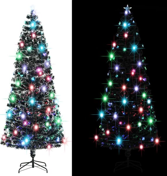 Umelý vianočný stromček, podstavec a LED 240 cm, optické vlákno