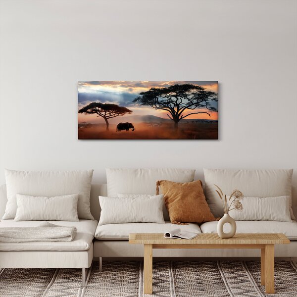 Obraz - Národný park Serengeti, Tanzánia, Afrika (120x50 cm)