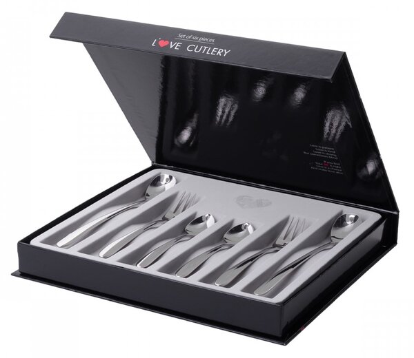 Darčekový set so srdiečkom 6 ks - Love Cutlery