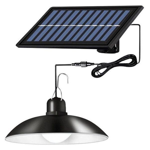 LED stmievateľný solárny luster na lane LED/1,8W/3,7V IP44 6500K 1600 mAh + diaľkové ovládanie