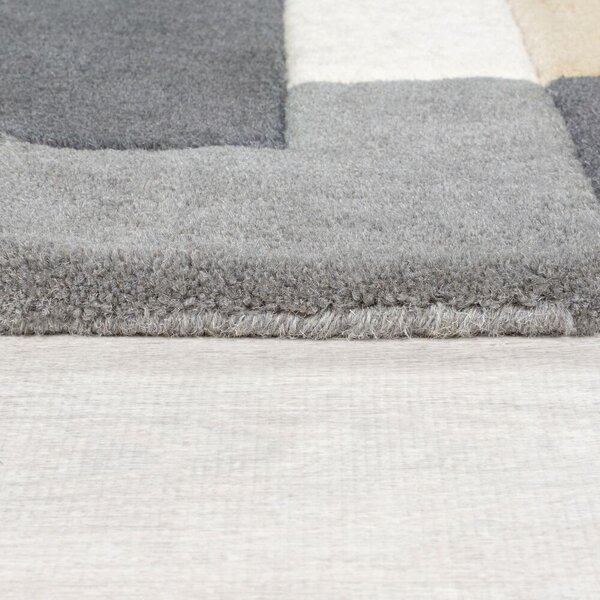 Flair Rugs, Behúň Abstract Collage Monochrome, 60x230, šedá, chodba / predsieň