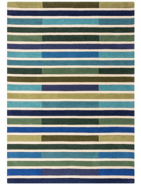 Flair Rugs koberce Ručne všívaný kusový koberec Illusion Piano Green/Multi - 200x290 cm