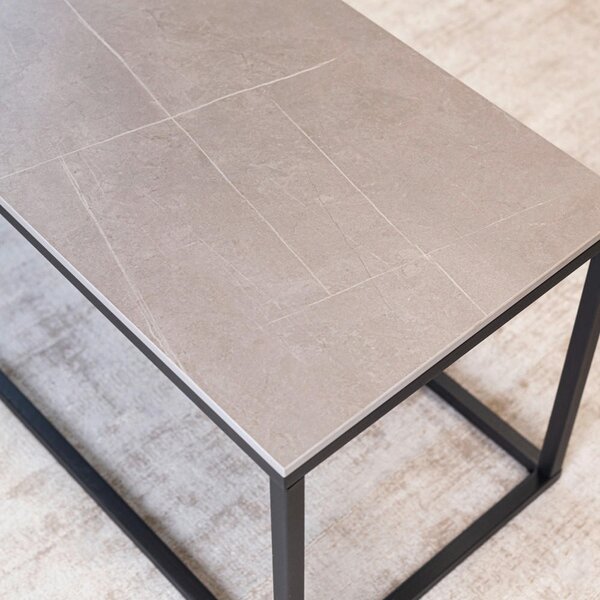 KONFERENČNÝ STOLÍK, sivá, keramika, 100/44/40 cm MID.YOU - Stolíky do obývačky, Online Only