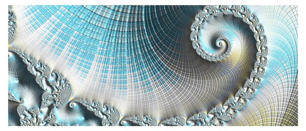 Obraz texturovanej špirály (120x50 cm)