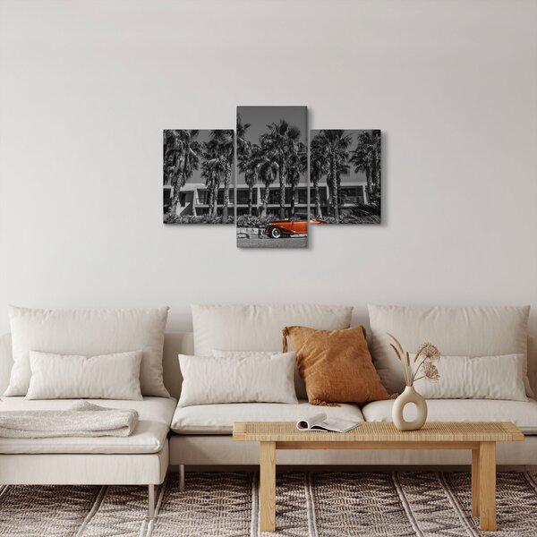 Obraz - Retro červené auto (90x60 cm)