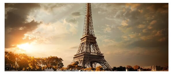 Obraz - Eiffelova veža, Paríž, Francúzsko (120x50 cm)