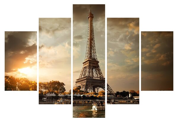 Obraz - Eiffelova veža, Paríž, Francúzsko (150x105 cm)