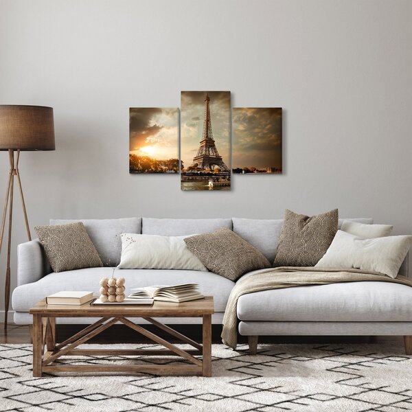 Obraz - Eiffelova veža, Paríž, Francúzsko (90x60 cm)