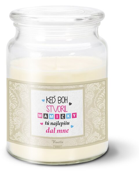 Sablio Sviečka Keď Boh stvoril mamičky - 500 g