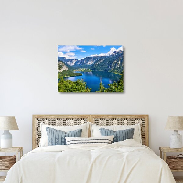 Obraz - Halštatské jazero, Hallstatt, Rakúsko (70x50 cm)