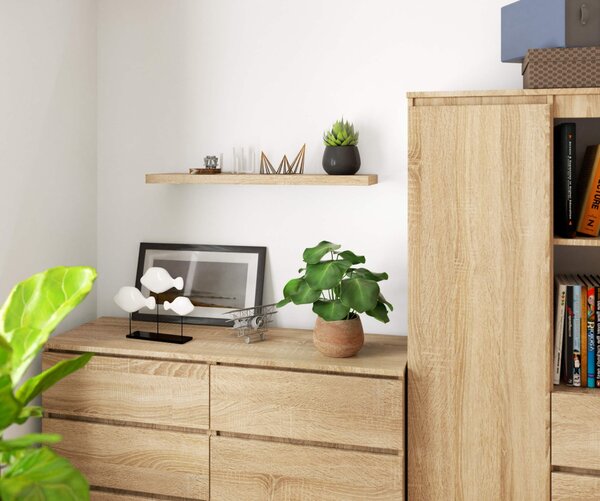 Ak furniture Polica PS-4 80 cm dub sonoma