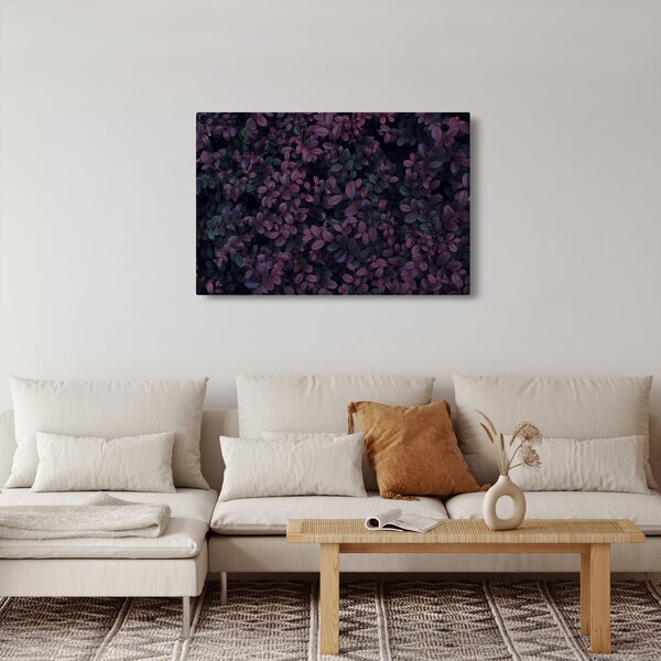 Obraz tmavočervených lístočkov (90x60 cm)