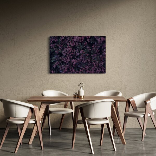 Obraz tmavočervených lístočkov (90x60 cm)