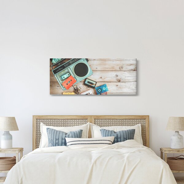 Obraz - Retro rádio (120x50 cm)