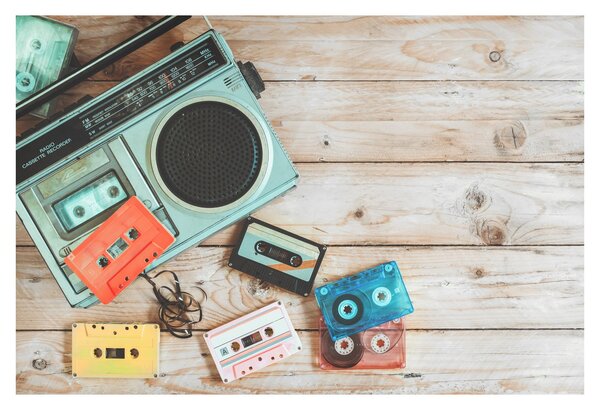 Obraz - Retro rádio (90x60 cm)