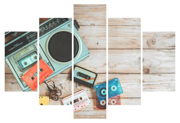 Obraz - Retro rádio (150x105 cm)