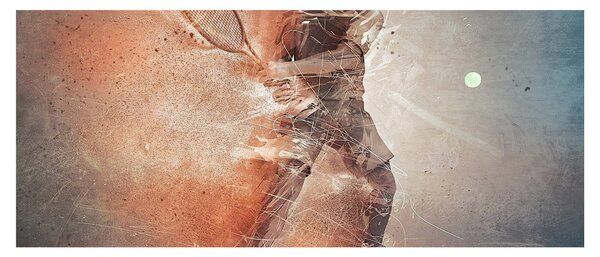 Obraz - Tenista (120x50 cm)