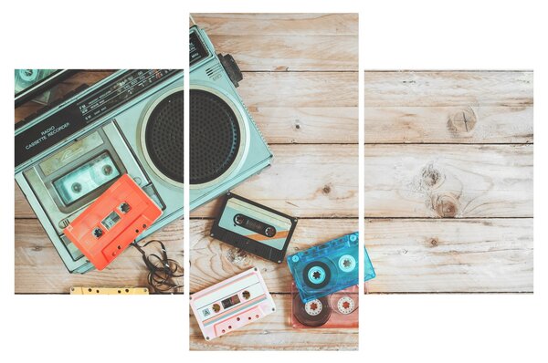 Obraz - Retro rádio (90x60 cm)