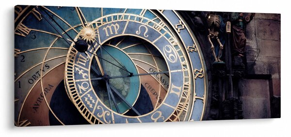 Obraz - Orloj, Praha (120x50 cm)