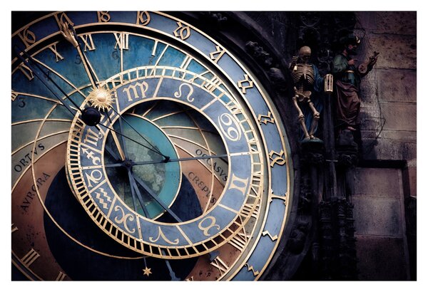 Obraz - Orloj, Praha (90x60 cm)